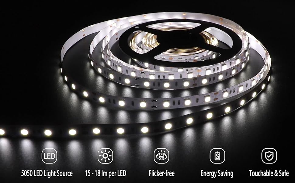 5050 White LED Strip Light 6000K