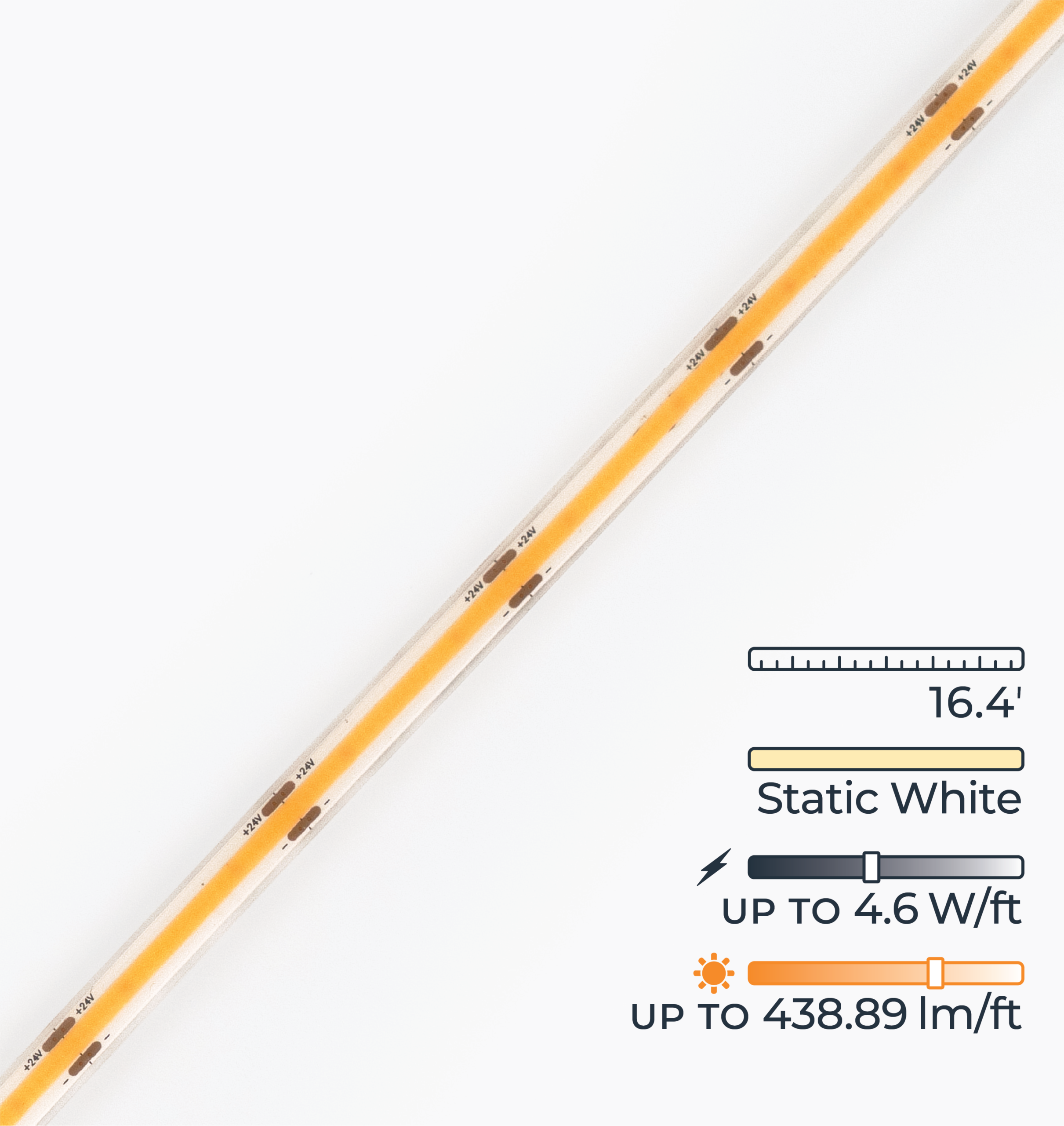 AL-SL-LN-IP68-24_Product16_25e6a218-0cc5-4afd-ae19-482b252368b3.png Dotless™ LED Strip Lights – Static White - Waterproof - Image 1