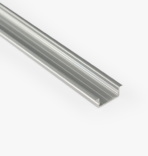 Recessed LED Channel, Universal Wide - Silver - 1 - 1 Pack / Silver / Frosted / 6.5 Feet / No
