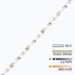 B-Series (Bendable) Zig-Zag Flexible LED Strip Light - Standard Bright (18 LEDs/foot)
