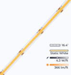 Linear Dotless™ 95+ LED Strip Light - Static White