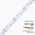 L-Series Dotless™ Linear LED Strip Lights - RGB Color Changing - Water Resistant