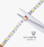 W-Series Dynamic Variable White Color Tuning Flexible LED Strip Light - Ultra Bright (18 LEDs/foot) - Image 7