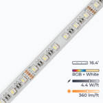 W-Series LED Strip Light - Ultra Bright - RGBW 4-in-1 Color Changing - Waterproof