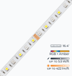 W-Series LED Strip Light - Ultra Bright - RGBA Color Changing - Waterproof
