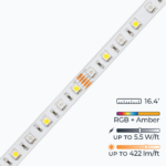 W-Series LED Strip Light - Ultra Bright - RGBA Color Changing - Waterproof