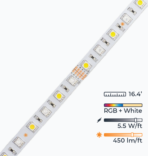 W-Series LED Strip Light - Ultra Bright - RGBW Color Changing - Waterproof