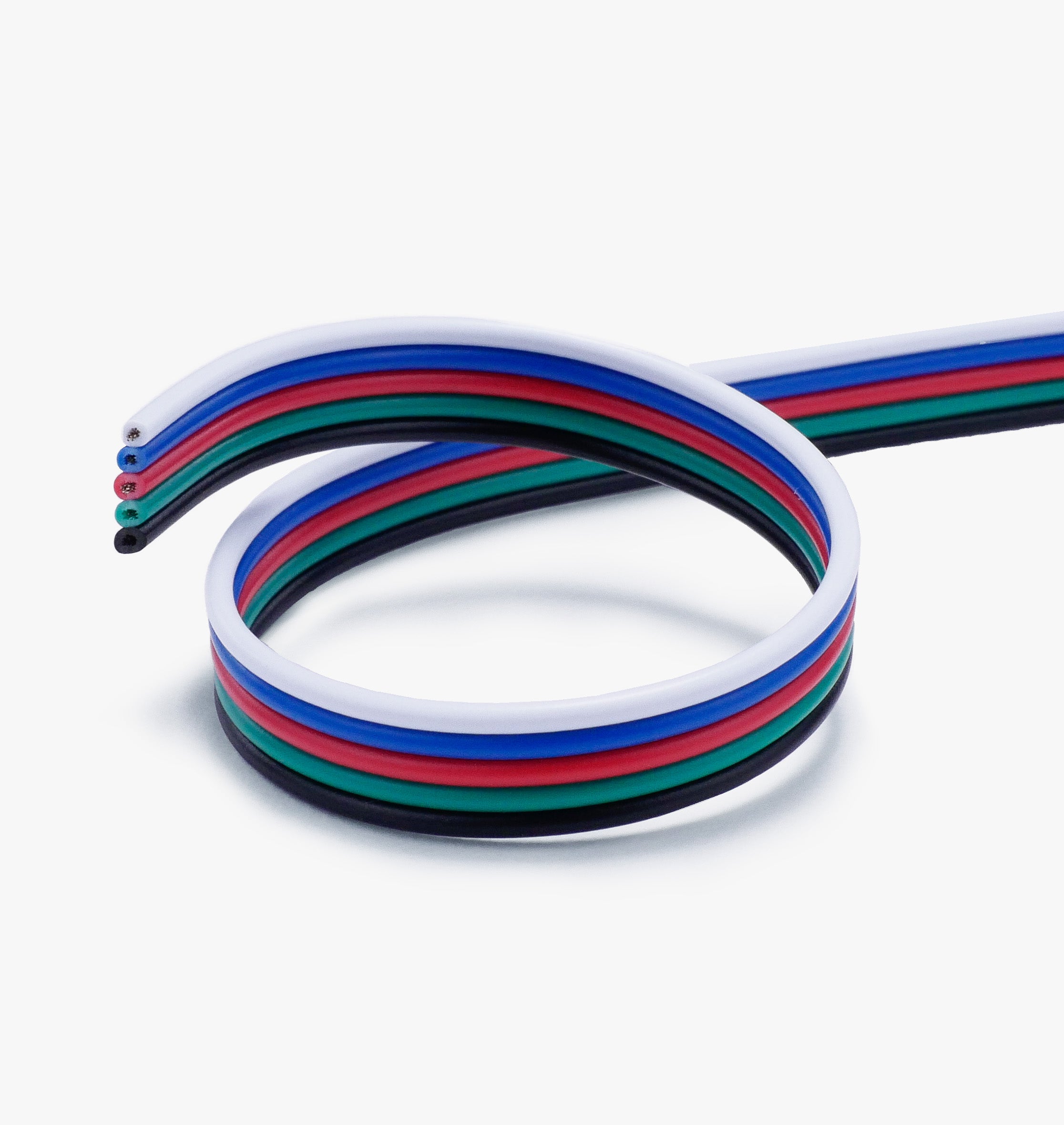 al-wire-rgbw5-gray_1.jpg 22 AWG 5-Wire RGBW Extension Wire - (Sold by the Foot) - Image 1