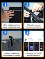 Smart RGBIC TV Backlight LED Strip Light Kit - Image 7