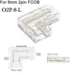 5mm 8mm 10mm L-Shaped COB LED Corner Connectors, 2/3/4Pin Seamless Splice Connectors for RGB CCT COB Light Strip, No Dark Area, 10PCS Per Pack - Image 8
