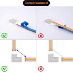 5mm 8mm 10mm L-Shaped COB LED Corner Connectors, 2/3/4Pin Seamless Splice Connectors for RGB CCT COB Light Strip, No Dark Area, 10PCS Per Pack - Image 4