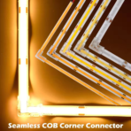 5mm 8mm 10mm L-Shaped COB LED Corner Connectors, 2/3/4Pin Seamless Splice Connectors for RGB CCT COB Light Strip, No Dark Area, 10PCS Per Pack - Image 5