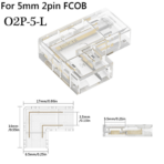 5mm 8mm 10mm L-Shaped COB LED Corner Connectors, 2/3/4Pin Seamless Splice Connectors for RGB CCT COB Light Strip, No Dark Area, 10PCS Per Pack - Image 7